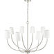 Kandor 8 Light 38 inch Brushed Nickel Chandelier Ceiling Light